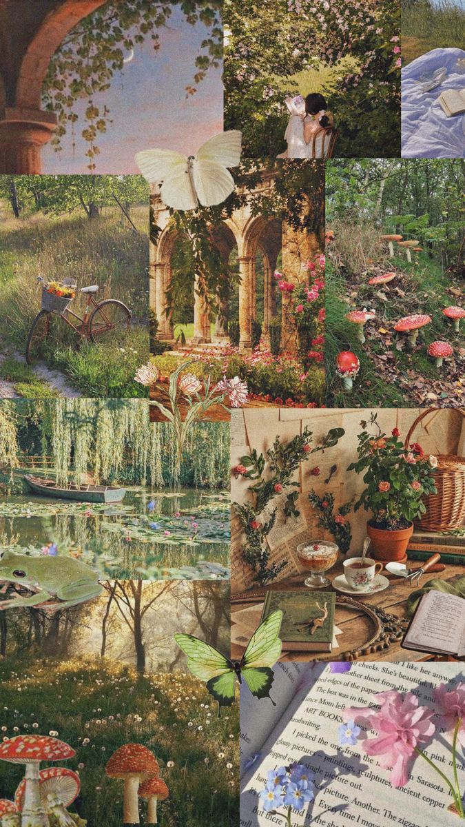 675x1200 Cottage fairy core wallpaper