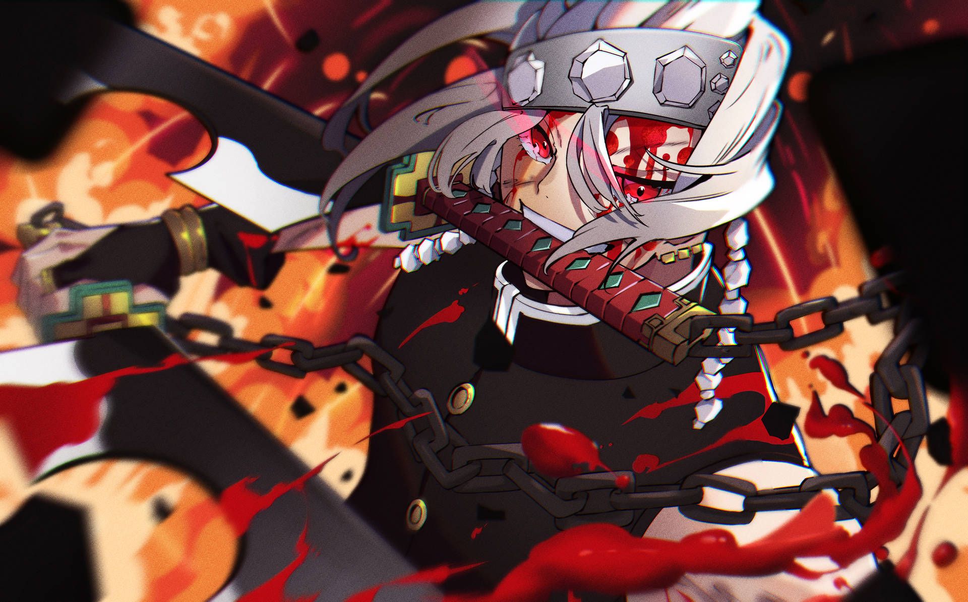 1920x1194 Tengen Uzui Wallpaper