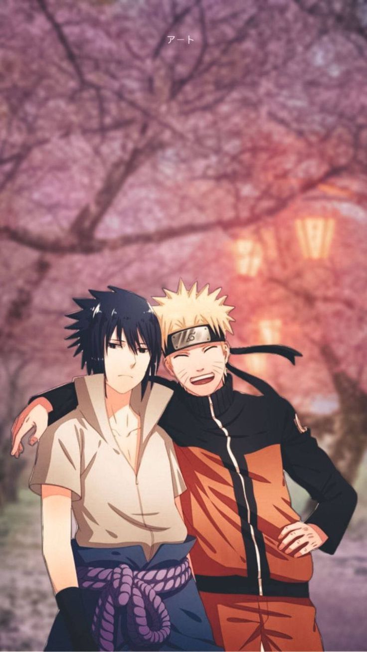 736x1308 Download Friendship Sasuke Naruto iPhone Anime Wallpaper