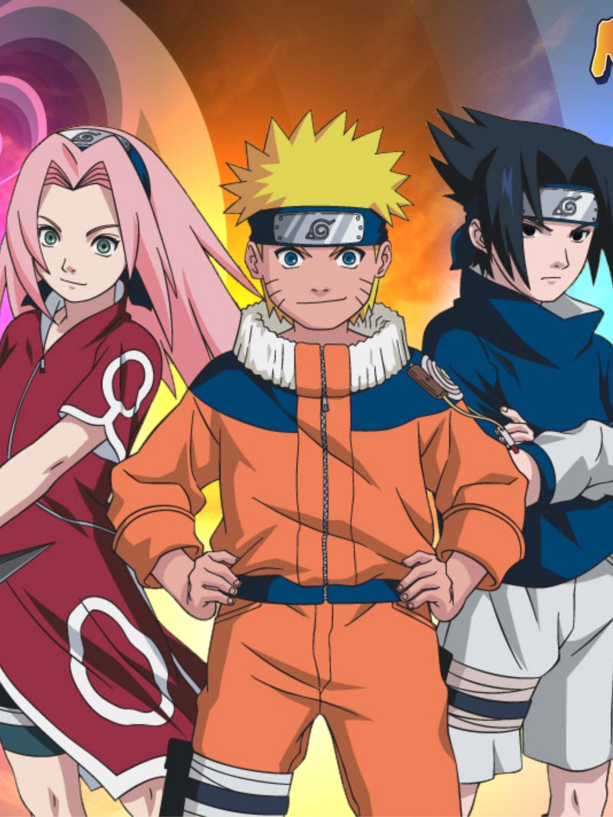 2048x2732 Naruto, Sasuke And Sakura Wallpaper