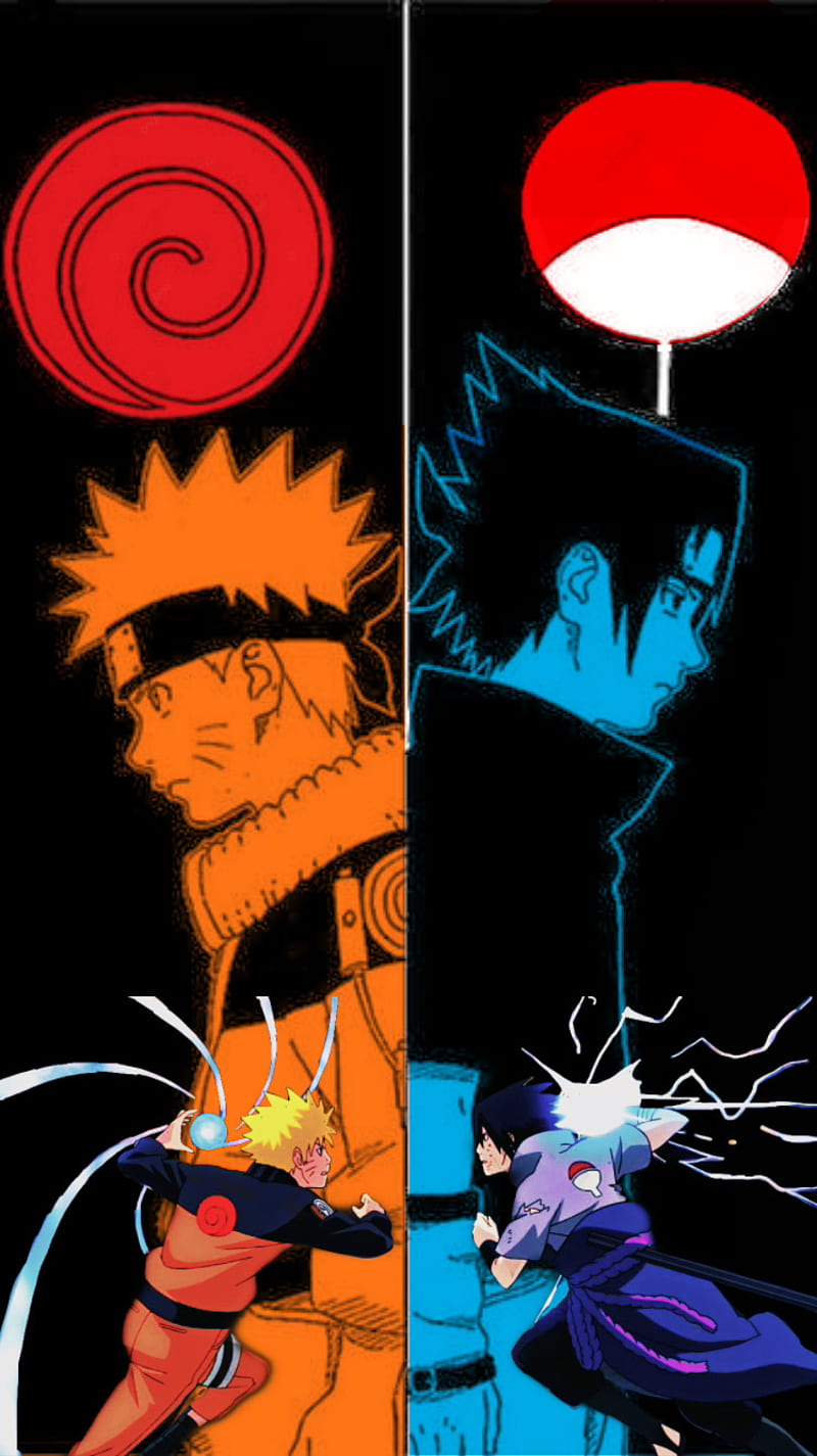 800x1425 Naruto And Sasuke, chidori, naruto shippuden, naruto uzumaki, rasengan, sasuke uchiha, HD phone wallpaper