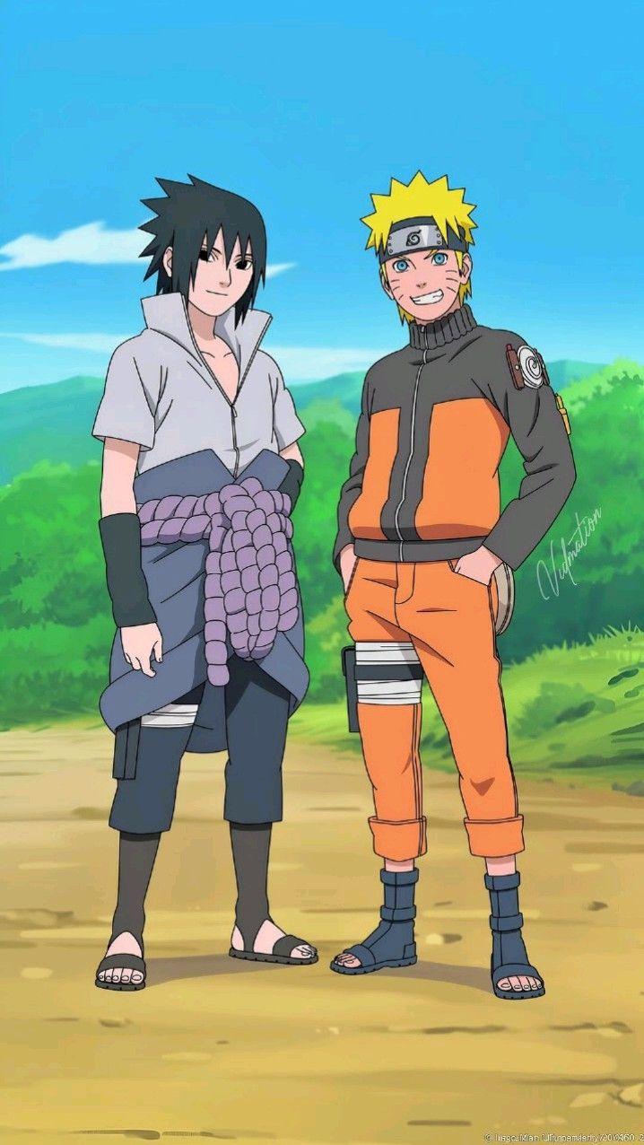 718x1276 Follow for More Naruto and Sasuke Friendship Bond HD 4k Wallpaper in Naruto Shippuden