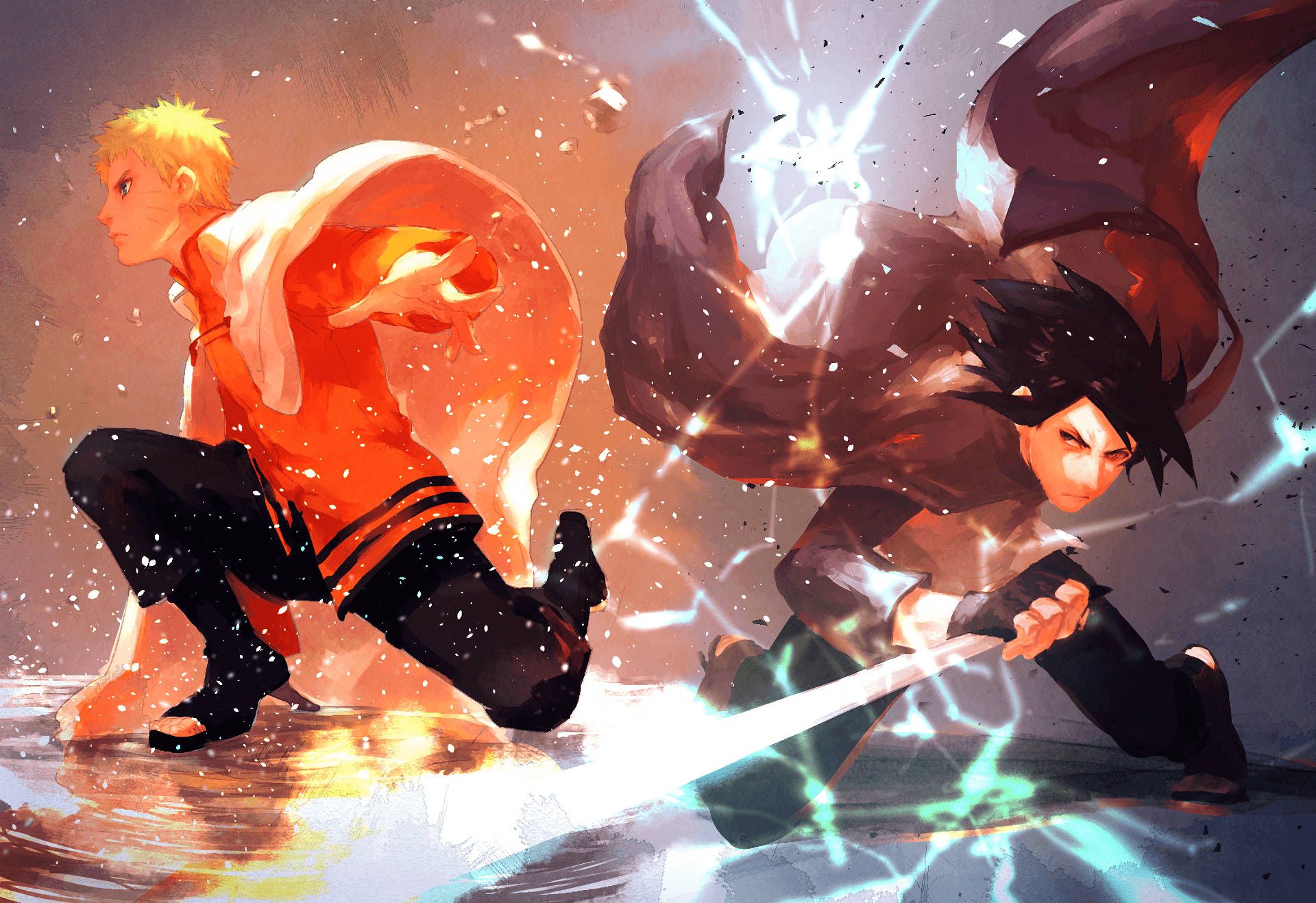 1920x1318 Download Adult Naruto And Sasuke Duo Wallpaper