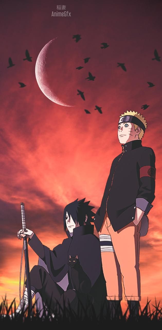 630x1280 Naruto and Sasuke wallpaper