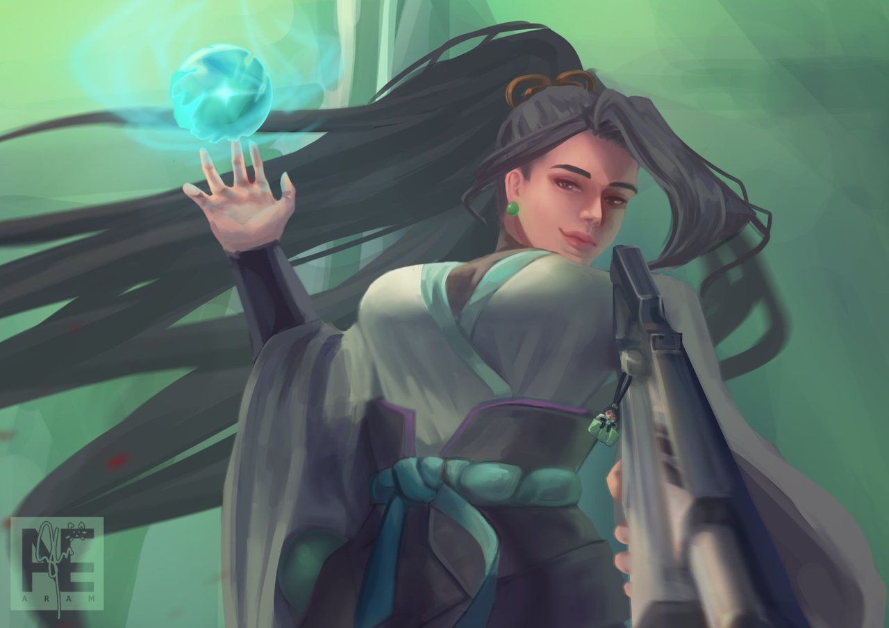1280x905 Sage from Valorant! Fanart ♥