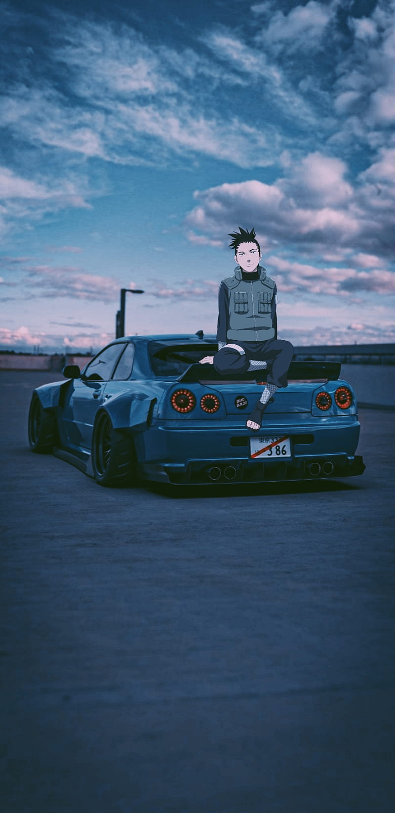 800x1644 HD anime cars. jdm wallpaper