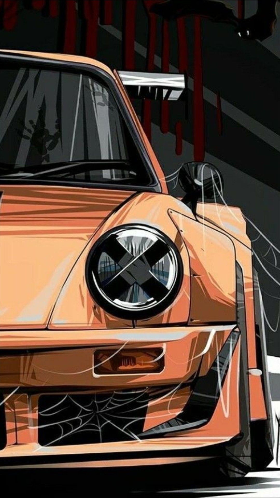 1080x1920 Anime Car iPhone Wallpaper