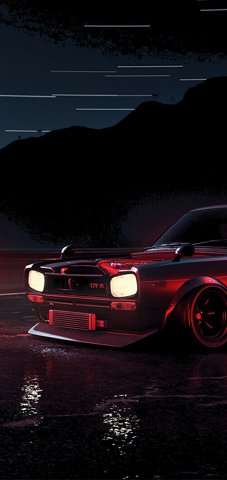 728x1537 Anime car 1080P, 2K, 4K, 5K HD wallpaper free download