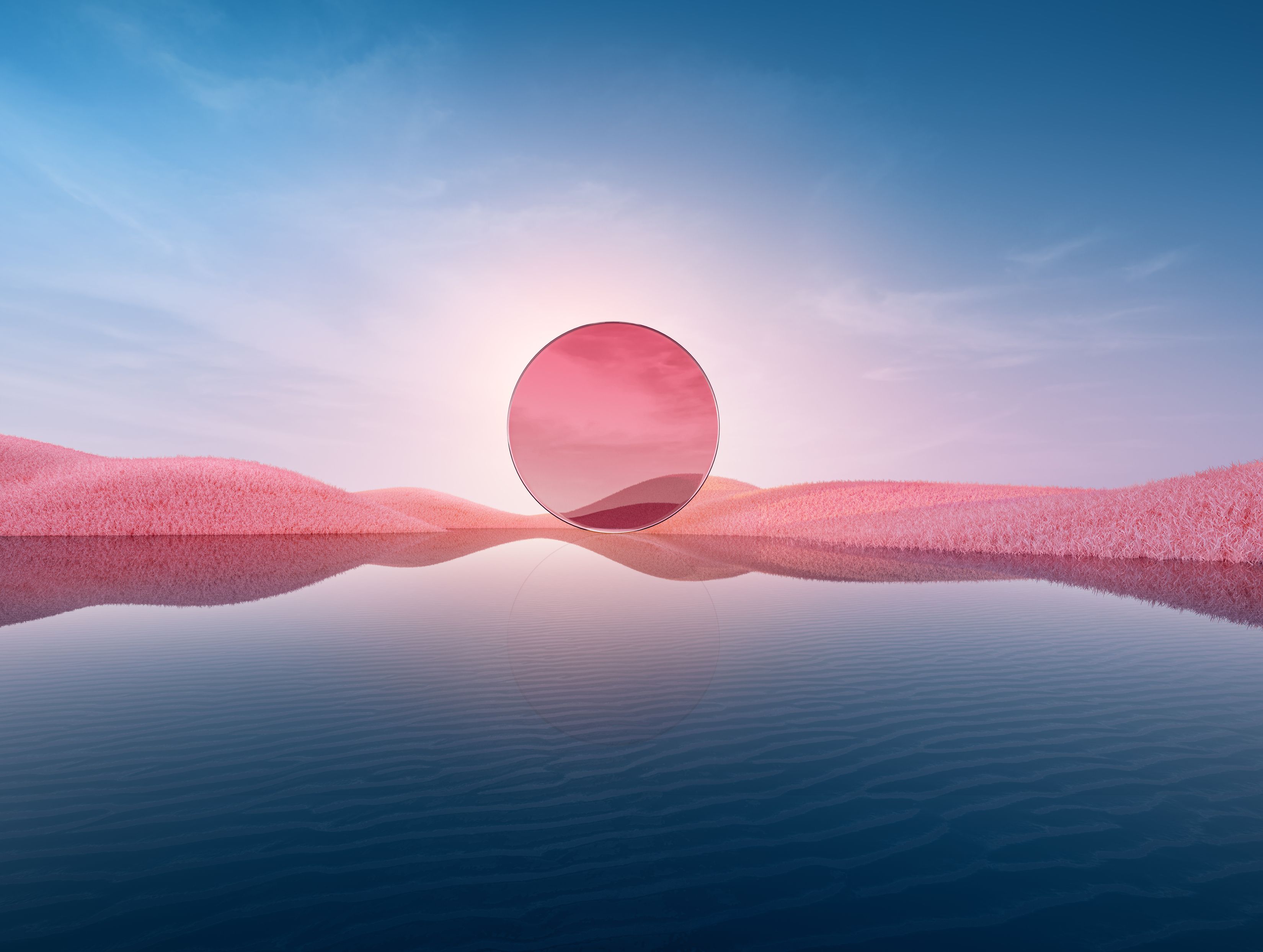 3300x2487 Pink Aesthetic 3D Glass