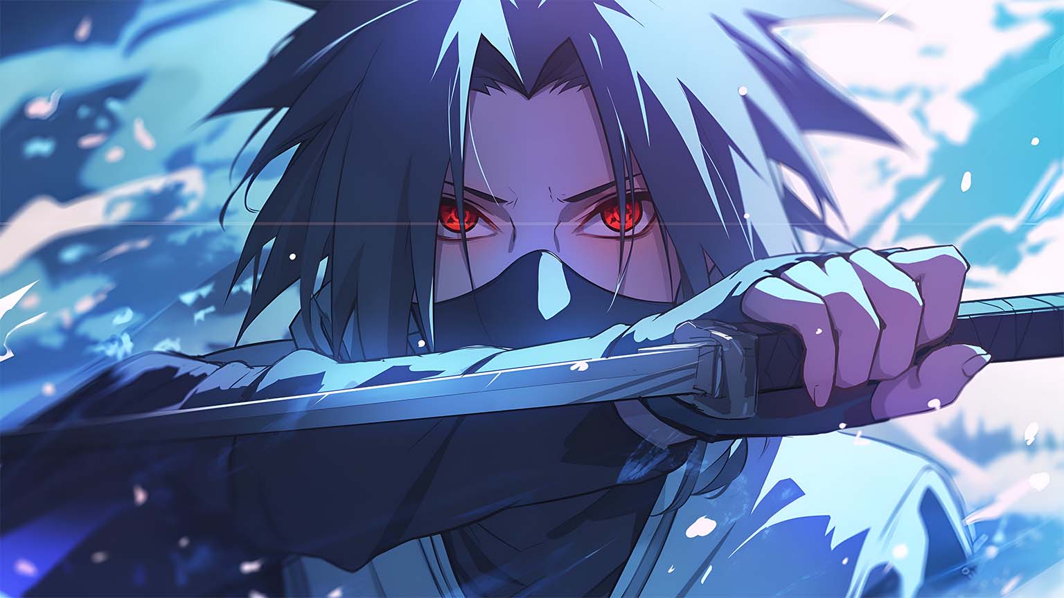 1536x864 Sasuke Uchiha Sharingan Intensity Desktop Wallpaper