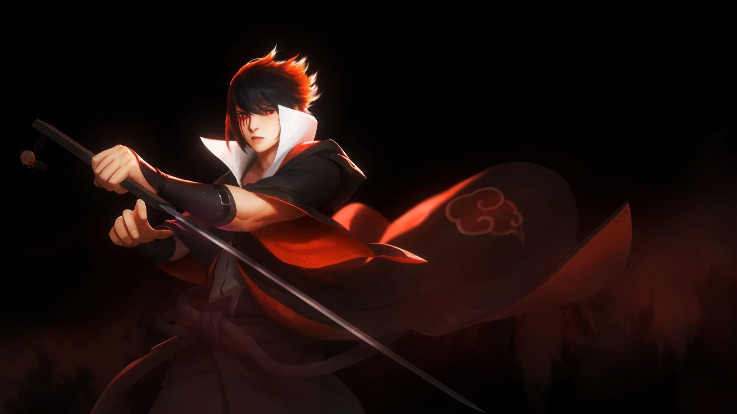 2560x1440 Uchiha Sasuke Mangekyou Sharingan