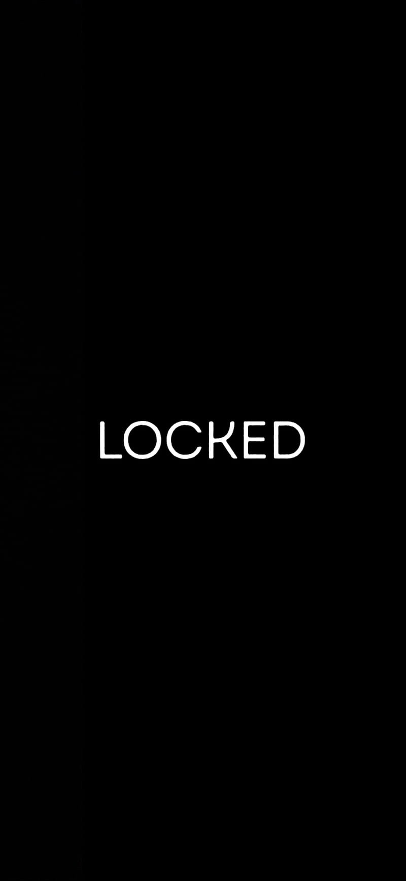 800x1733 Locked, amoled, black and white, minimal, text, HD phone wallpaper
