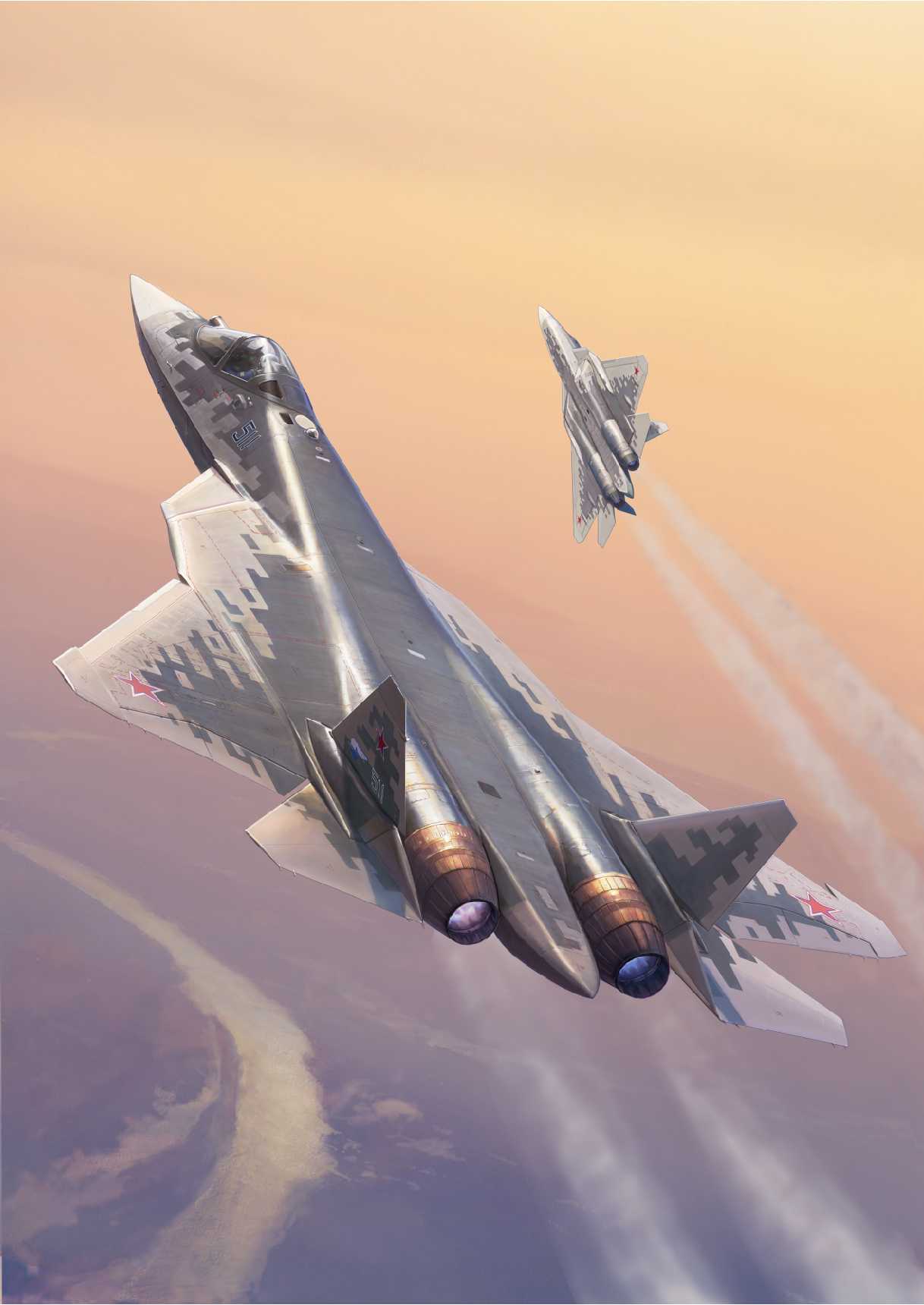 1218x1720 Zvezda 1:72 Sukhoi Su 57 7319