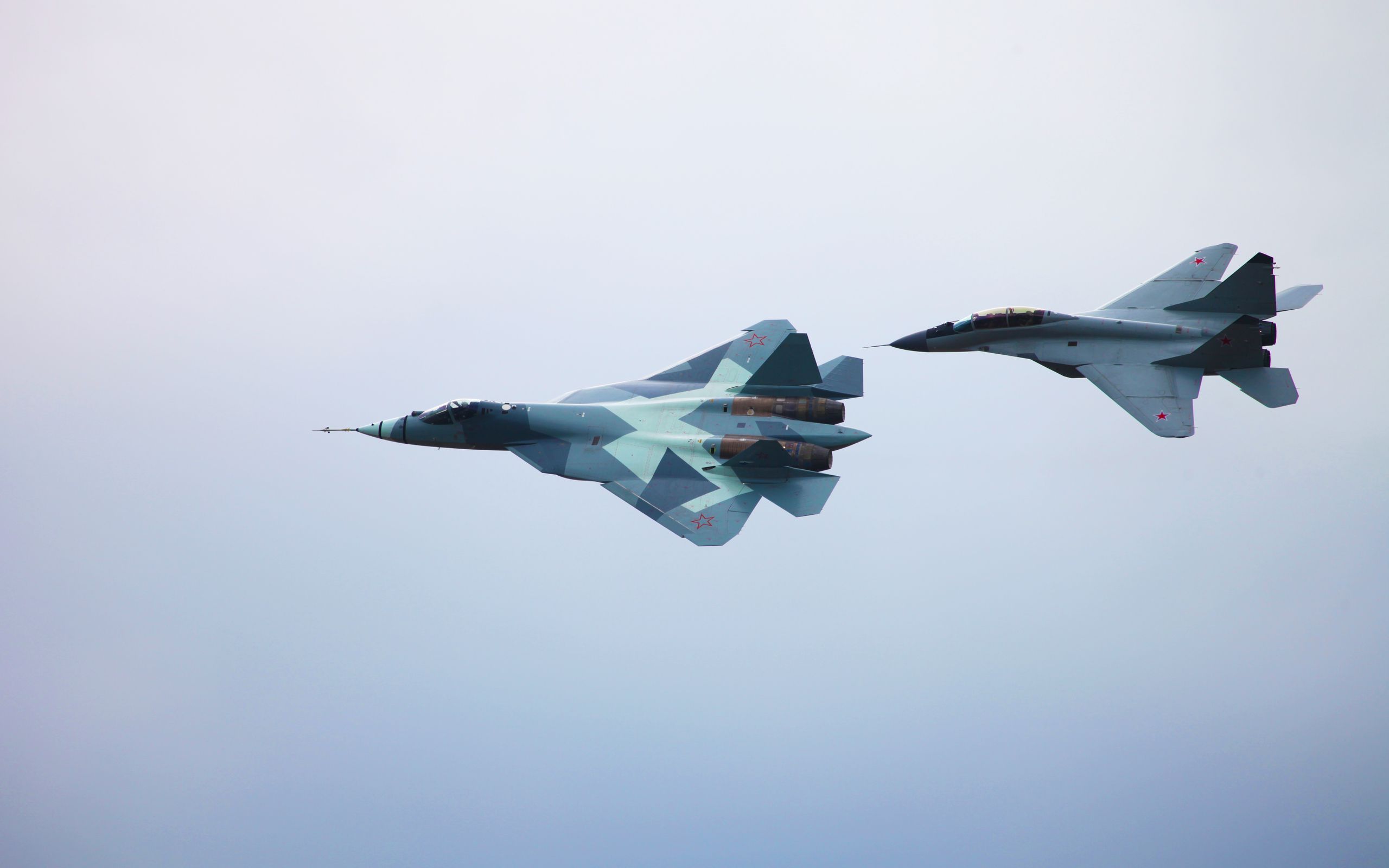 2560x1600 Free Sukhoi Su 57 4K Wallpaper & Desktop HD Background for PC