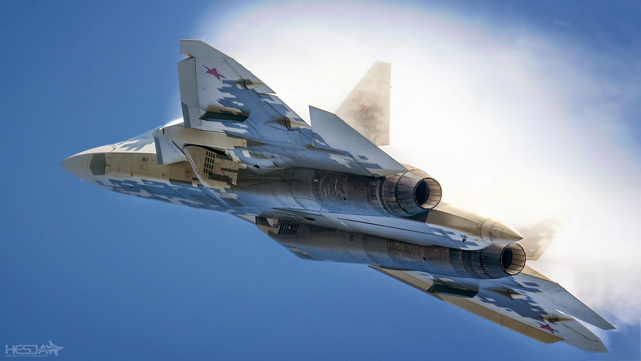 2048x1152 Su 57 Stealth Jet Fighter