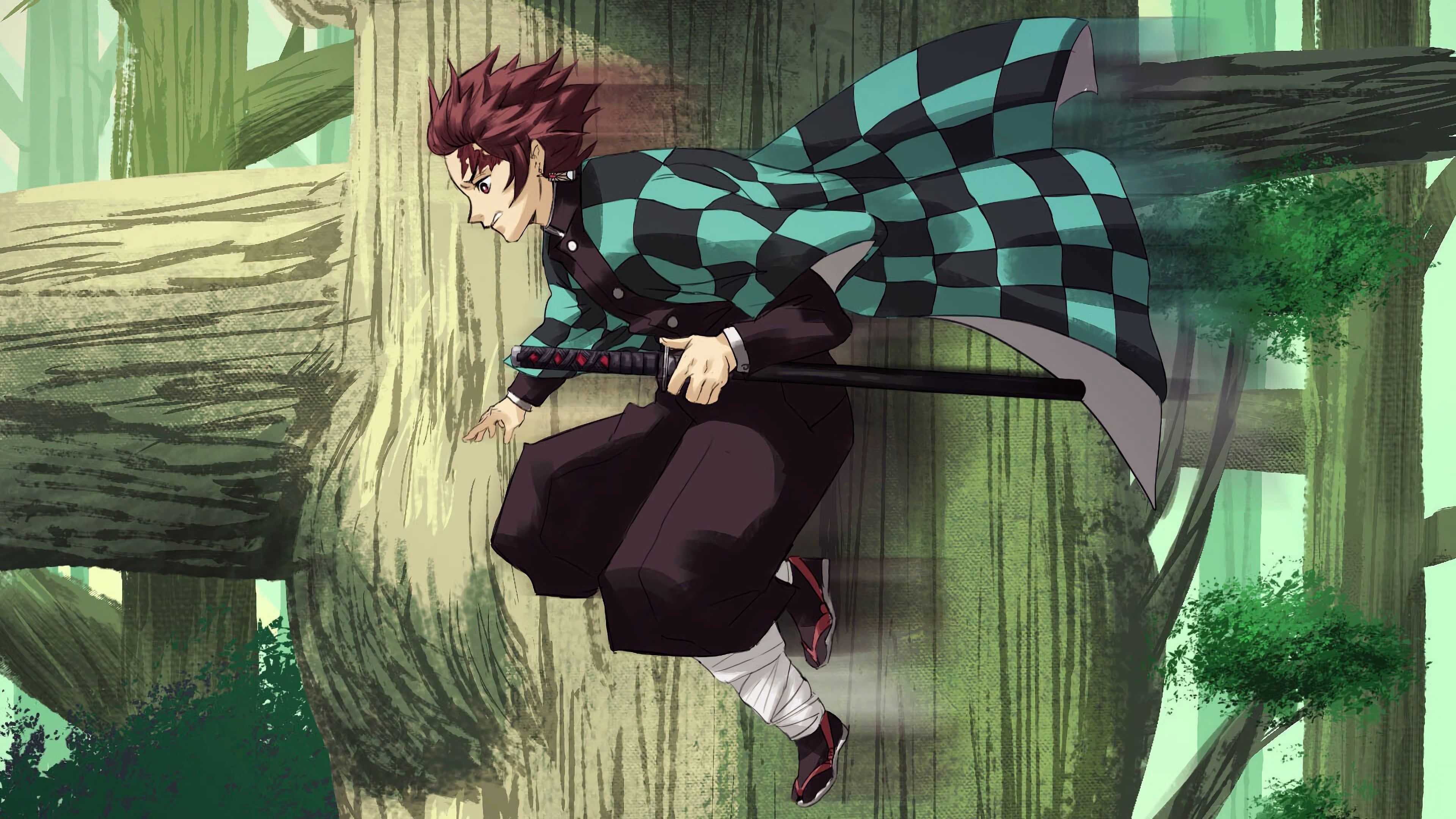 3840x2160 Tanjiro Kamado from Demon slayer Anime Wallpaper 4k for Desktop