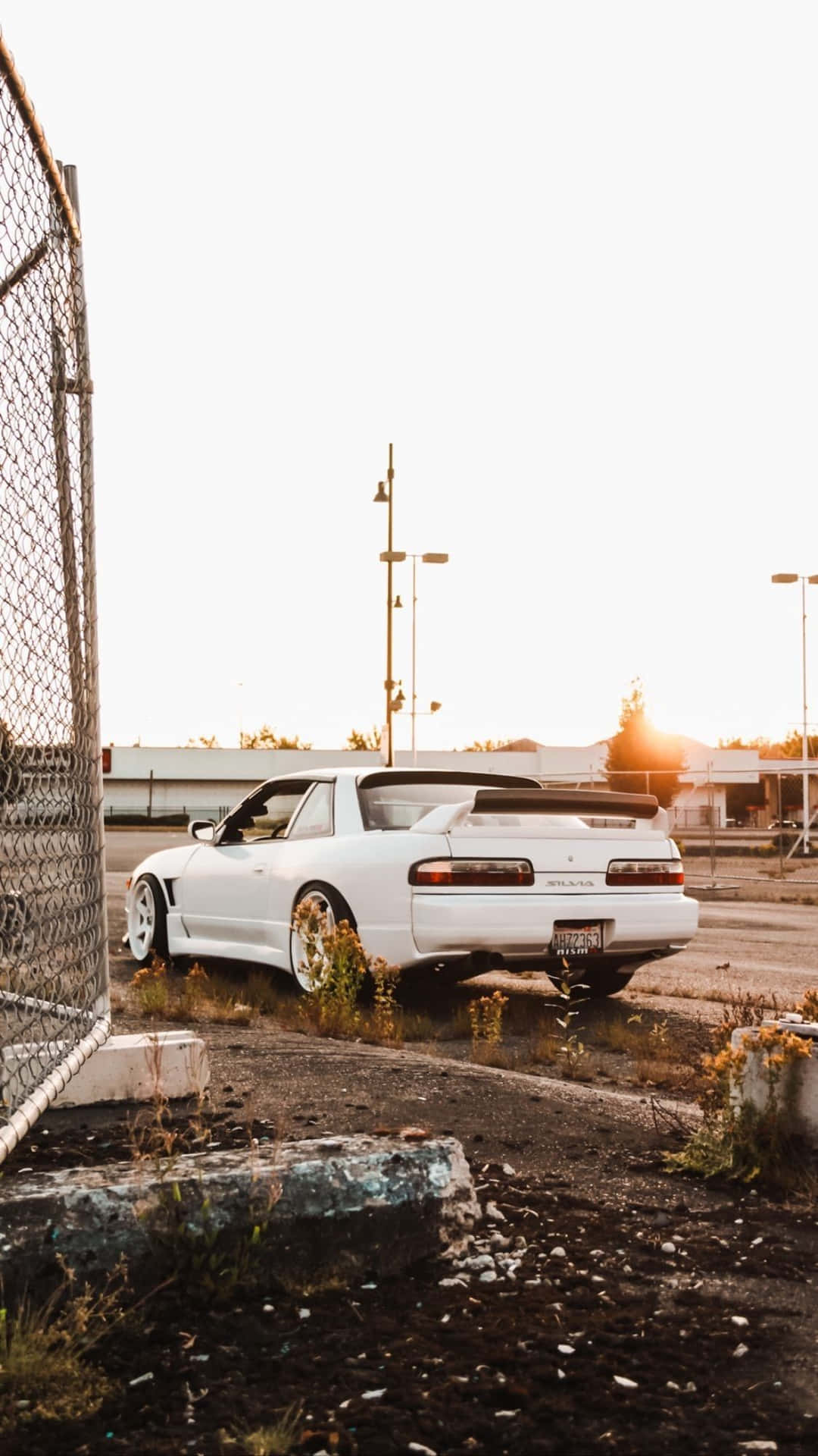 1080x1920 Download White Nissan 180 Sx Wallpaper