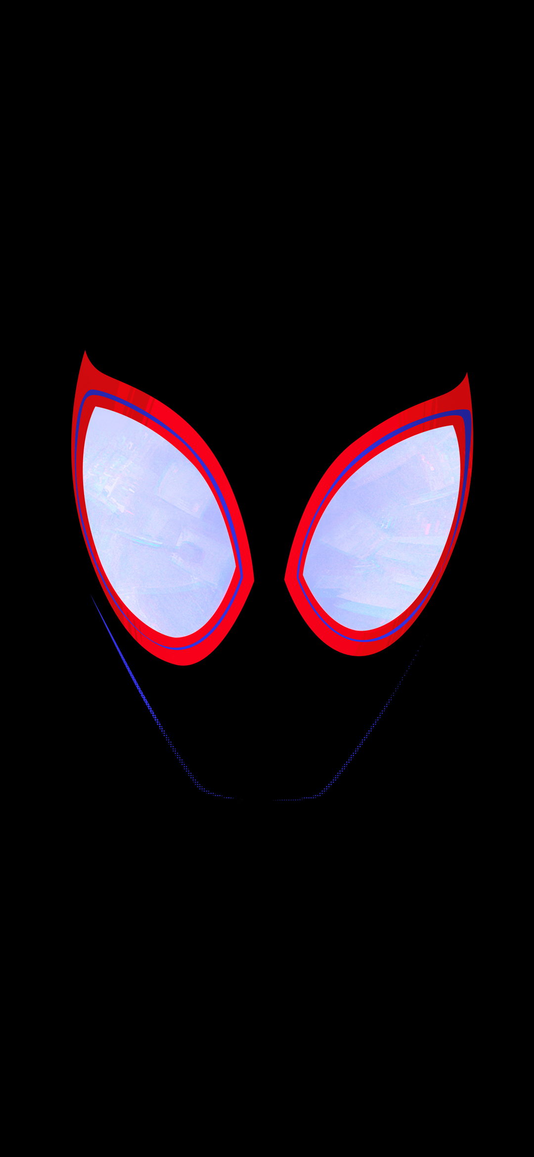 1080x2338 I really liked the mask poster for into the spider verse, so I made an iPhone X wallpaper with it
