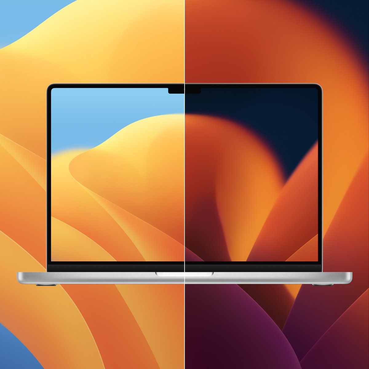 1200x1200 MacOS Ventura Wallpaper (including Dynamic Light Dark Mode) #WWDC22