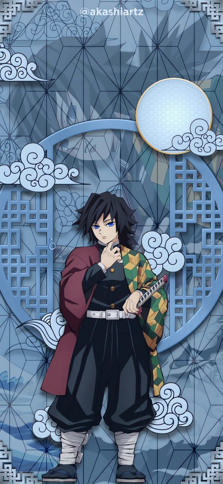 736x1596 Giyu Tomioka Wallpaper