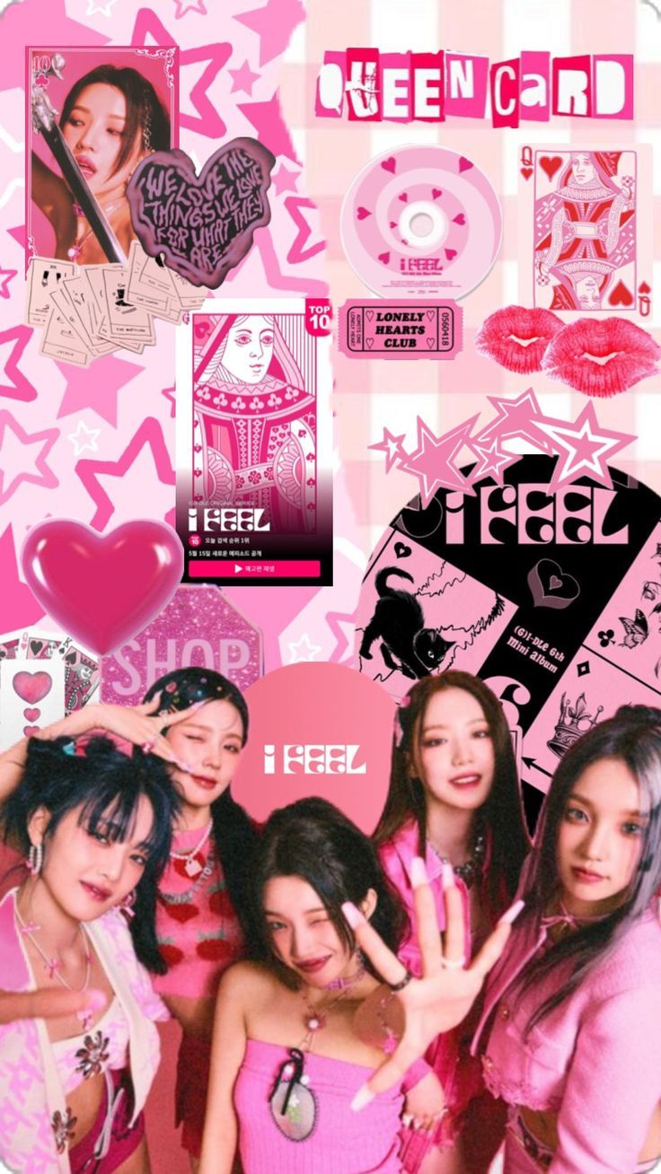736x1308 Shuffles. Kpop iphone wallpaper, G i dle wallpaper, Retro poster