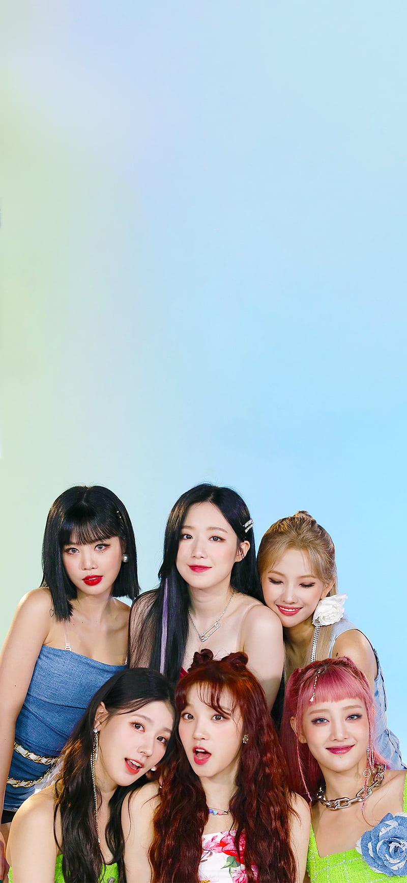 800x1733 Gidle, Cho Miyeon, G Idle, G Idle, Idle, Jeon Soyeon, Kpop, Minnie, Seo Soojin, HD Phone Wallpaper