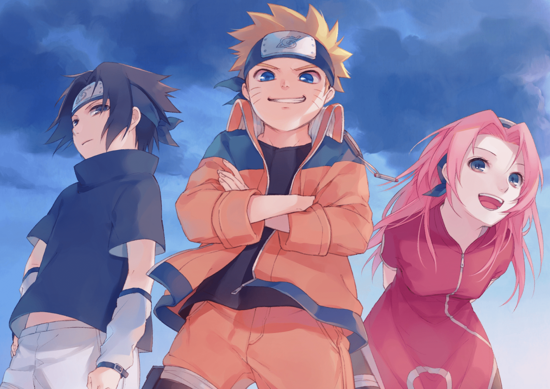 1920x1360 Epic Naruto HD Wallpaper: Sasuke, Sakura, and Naruto Unite!x1360