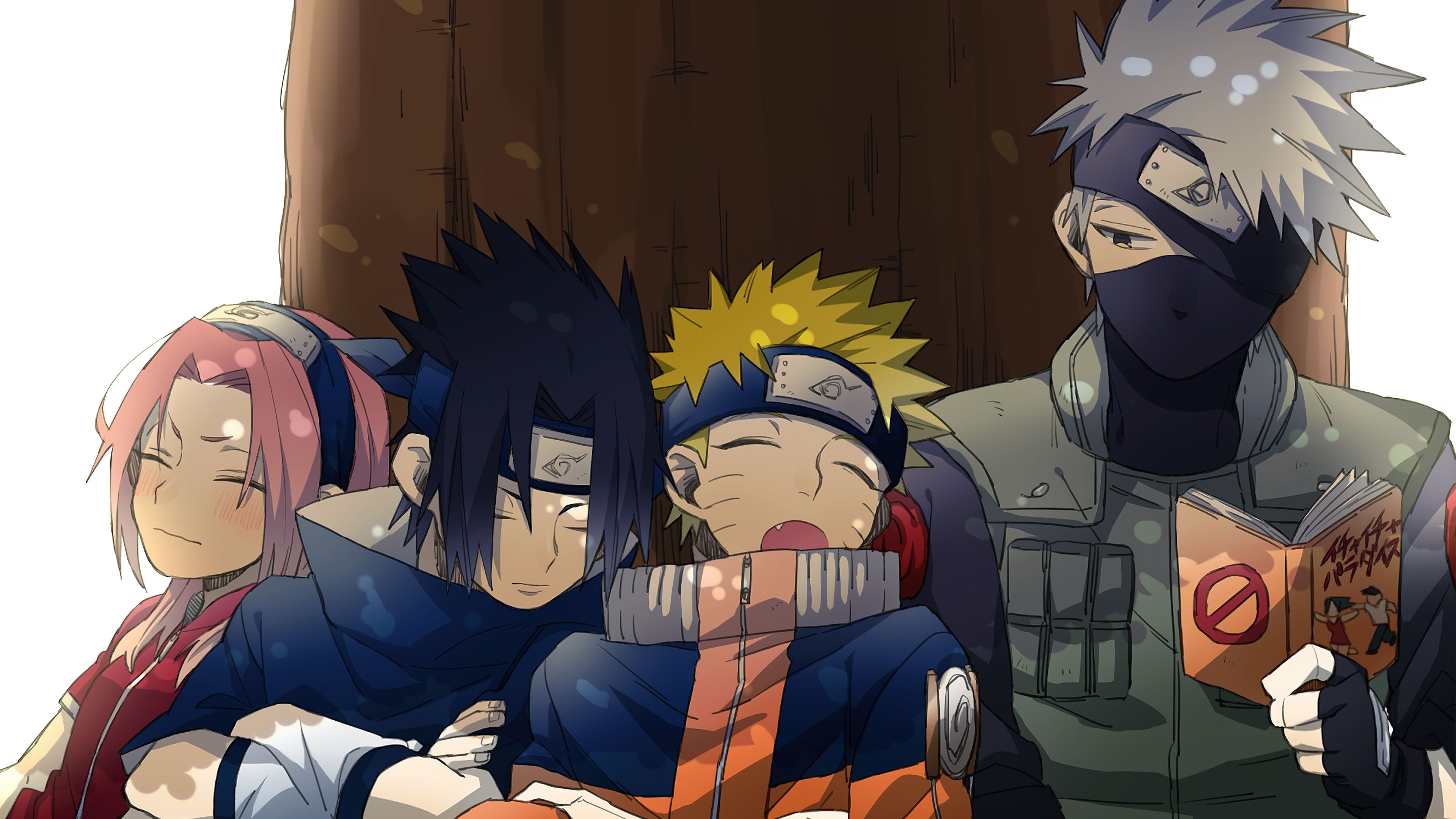 3840x2160 Sakura Haruno Wallpaper 4K, Sasuke Uchiha, Naruto Uzumaki