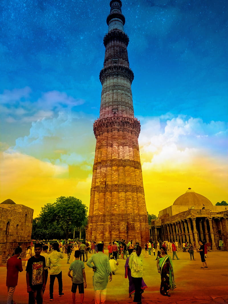 800x1067 Qutub Minar, india, monument, new delhi, tower, HD phone wallpaper