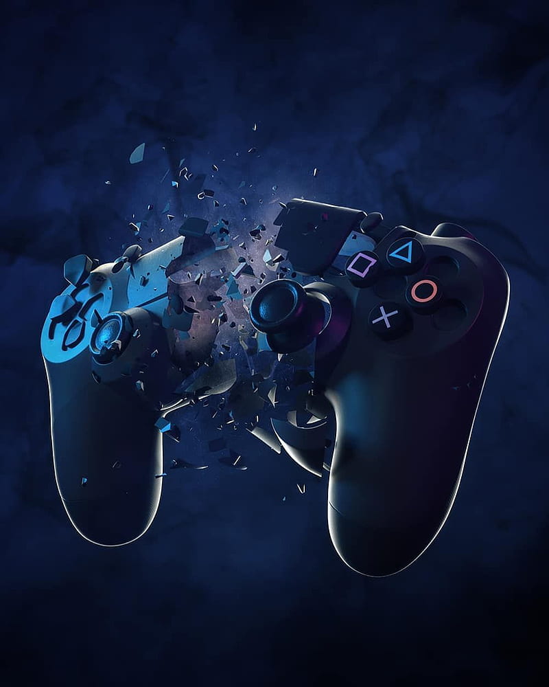 800x1000 Broken Controller, Broken PS4 Controller, HD phone wallpaper