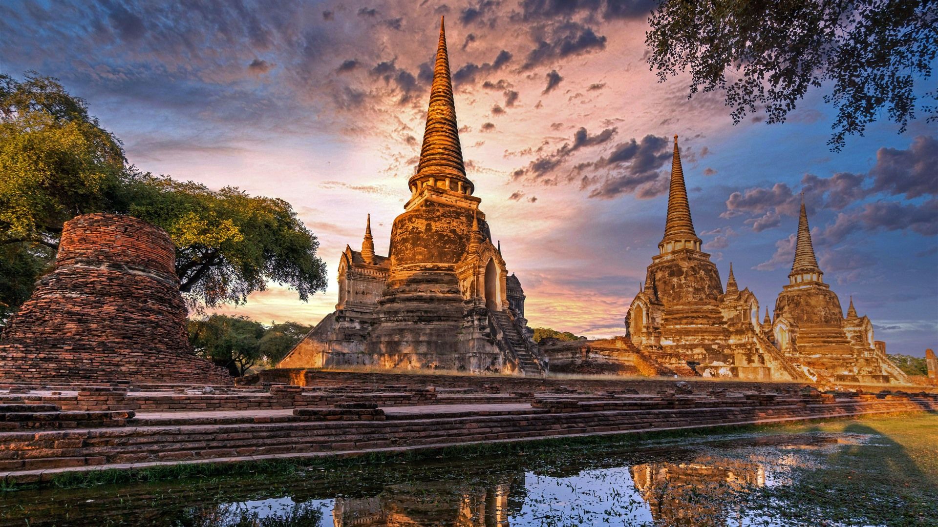 1920x1080 Ayutthaya Historical Park Ayutthaya Thailand 2021 Bing HD Photo