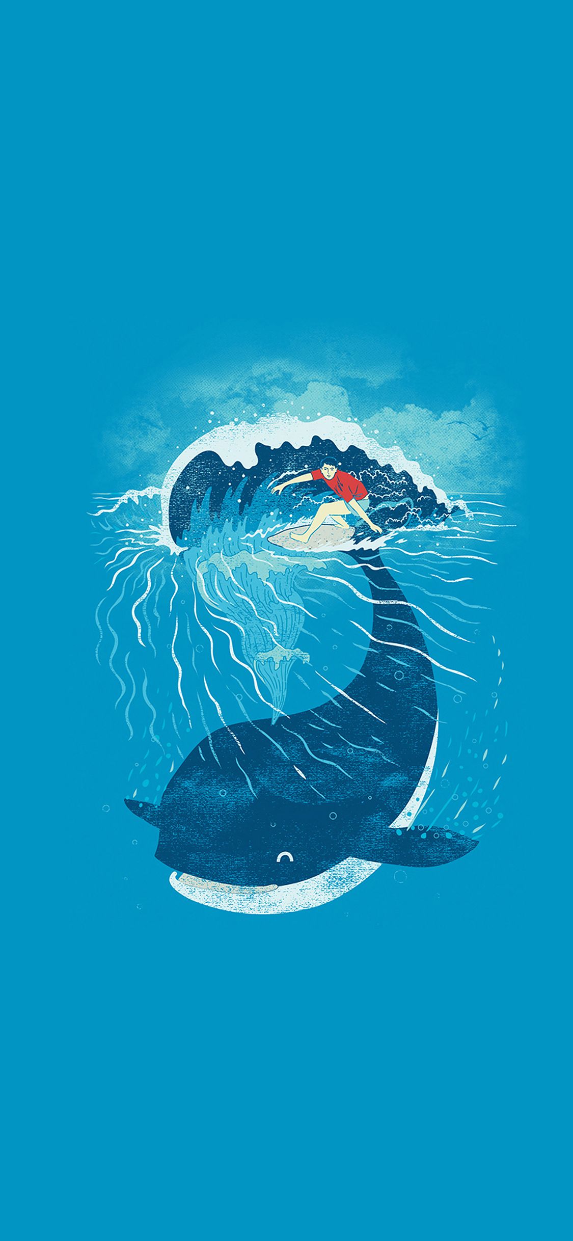 1125x2436 Whale iPhone Wallpaper