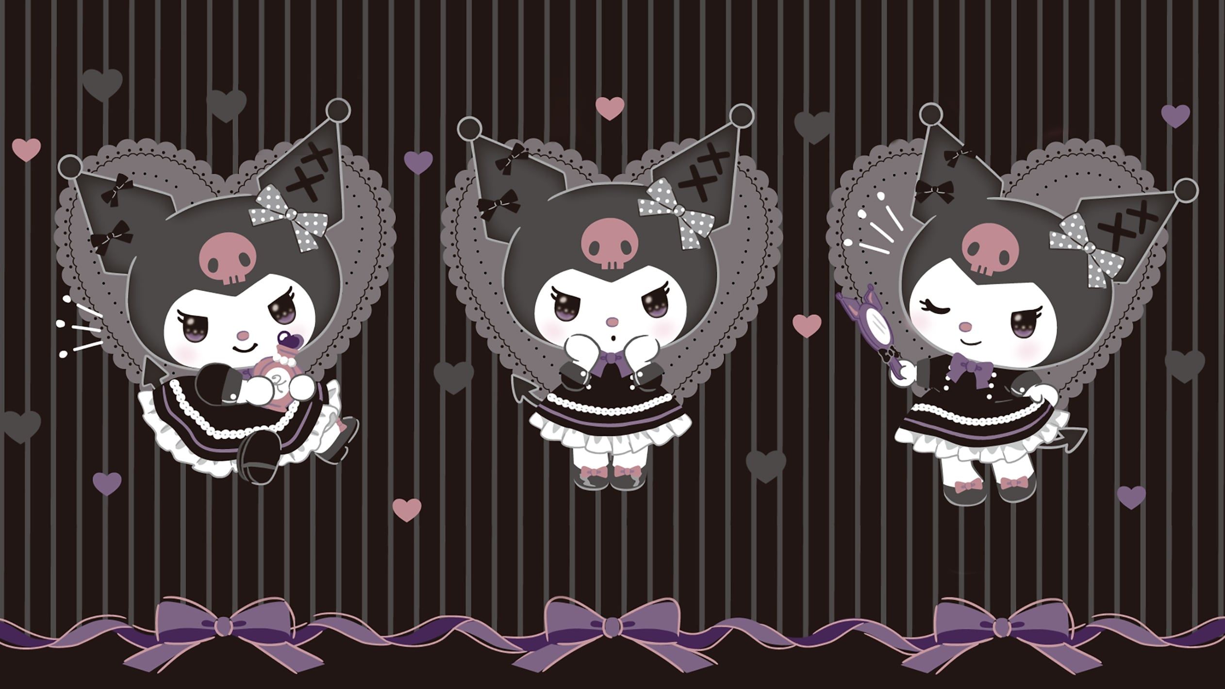 2524x1420 Kuromi Kitty Wallpaper for Desktop