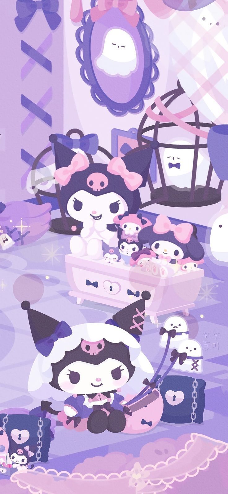 736x1592 Wallpaper my melody x kuromi. Hello kitty iphone wallpaper, Wallpaper iphone cute, Walpaper hello kitty