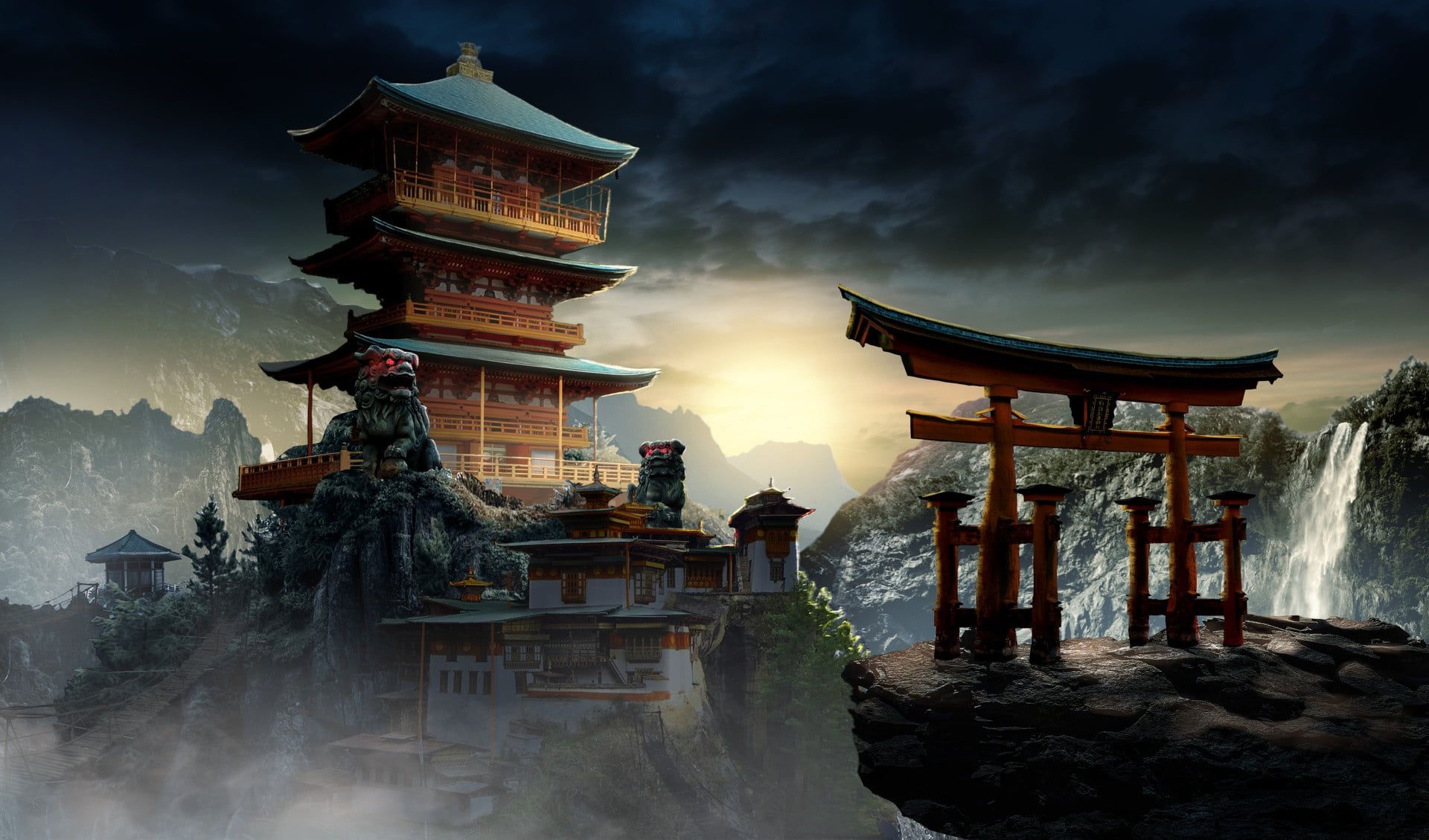 1920x1129 Chinese Palace Wallpaper