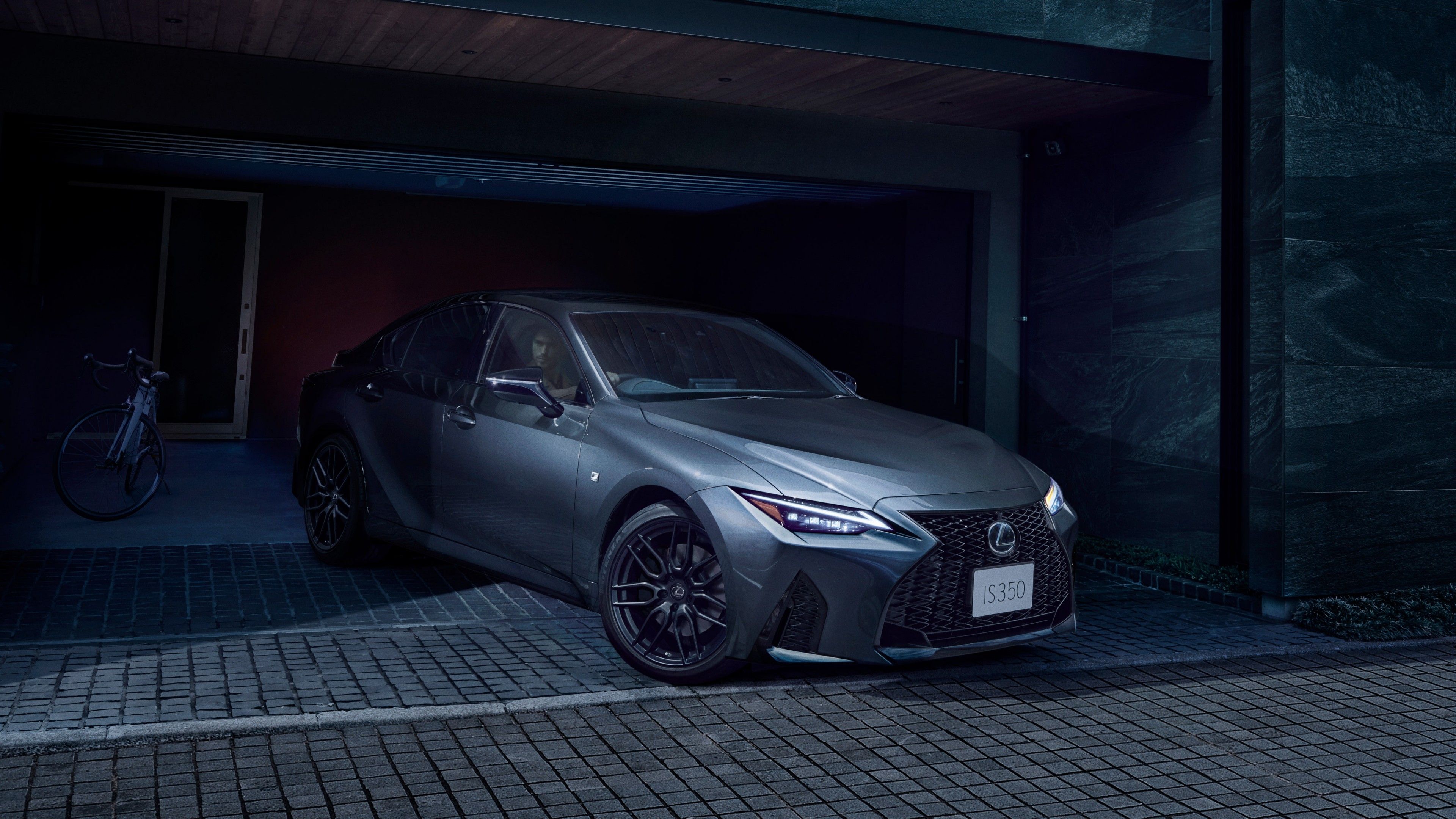 3840x2160 Lexus Is 350 F Sport Mode Black S 2021 4K HD Cars Wallpaper