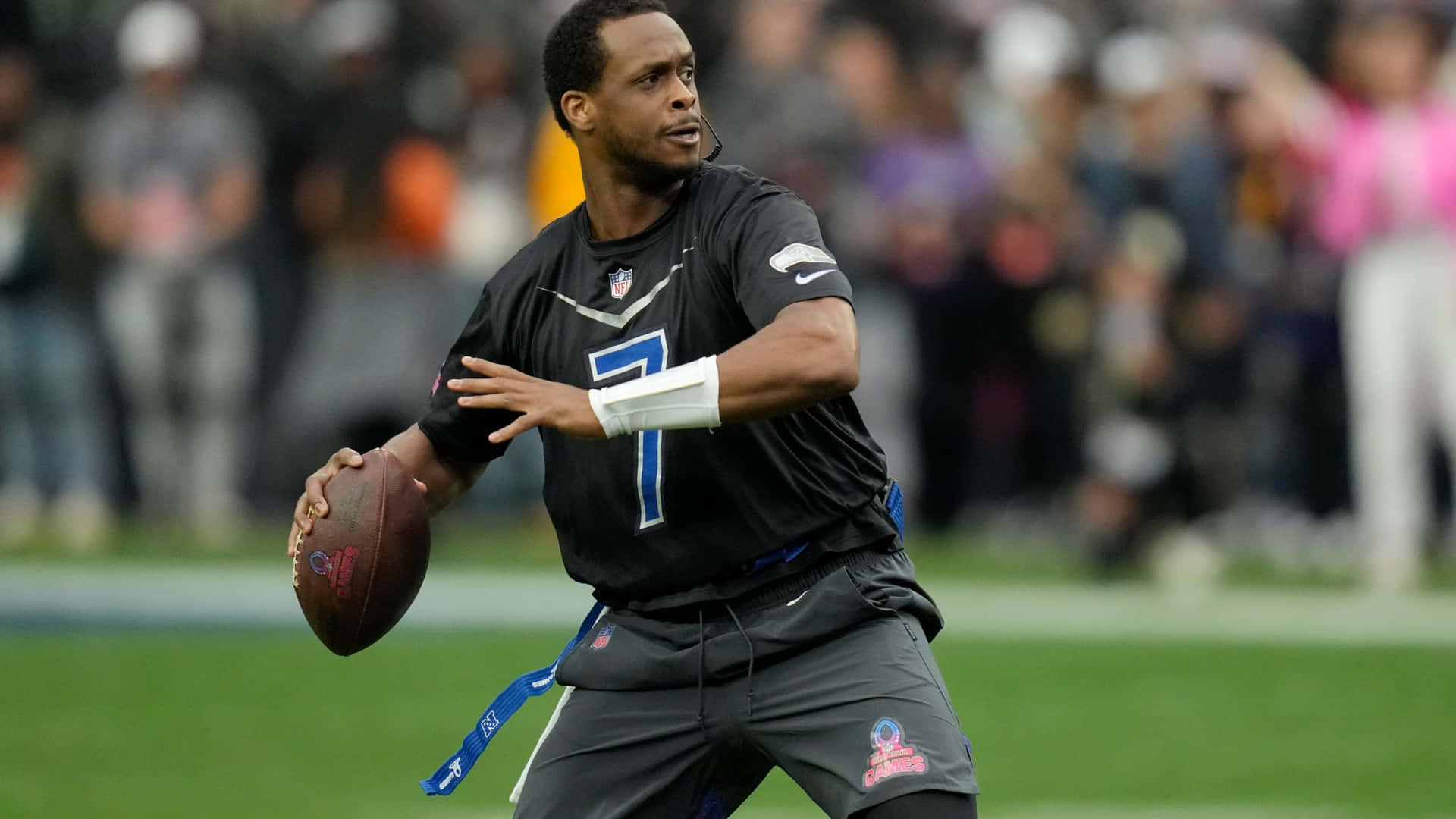 1920x1080 Download Quarterback Geno Smith Action Shot Wallpaper