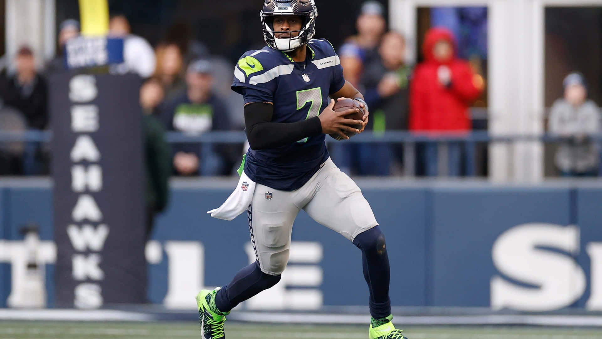 1920x1080 Download Geno Smith Seattle Seahawks Quarterback Action Wallpaper