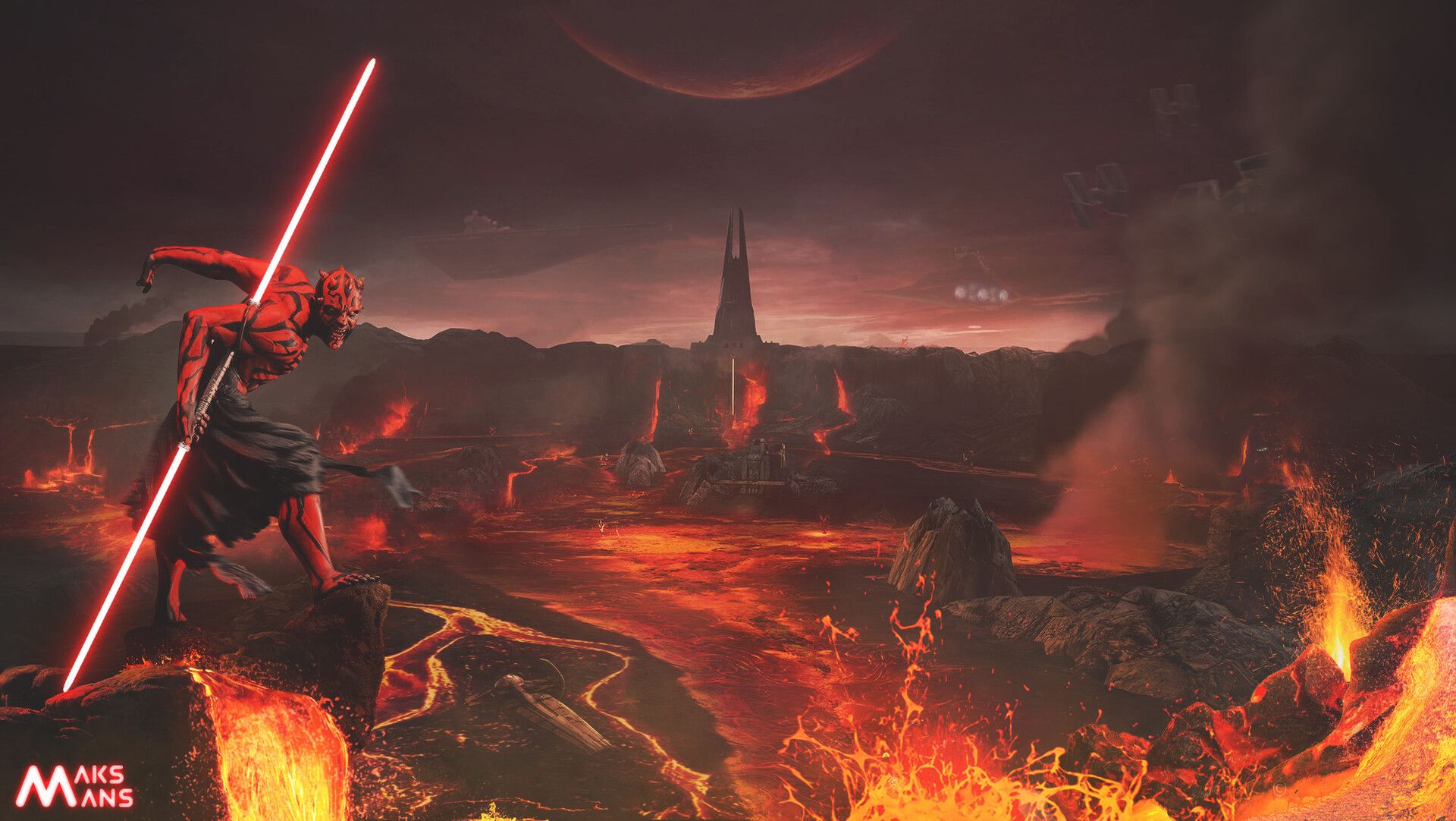 1920x1082 Maks Mans Maul on Mustafar
