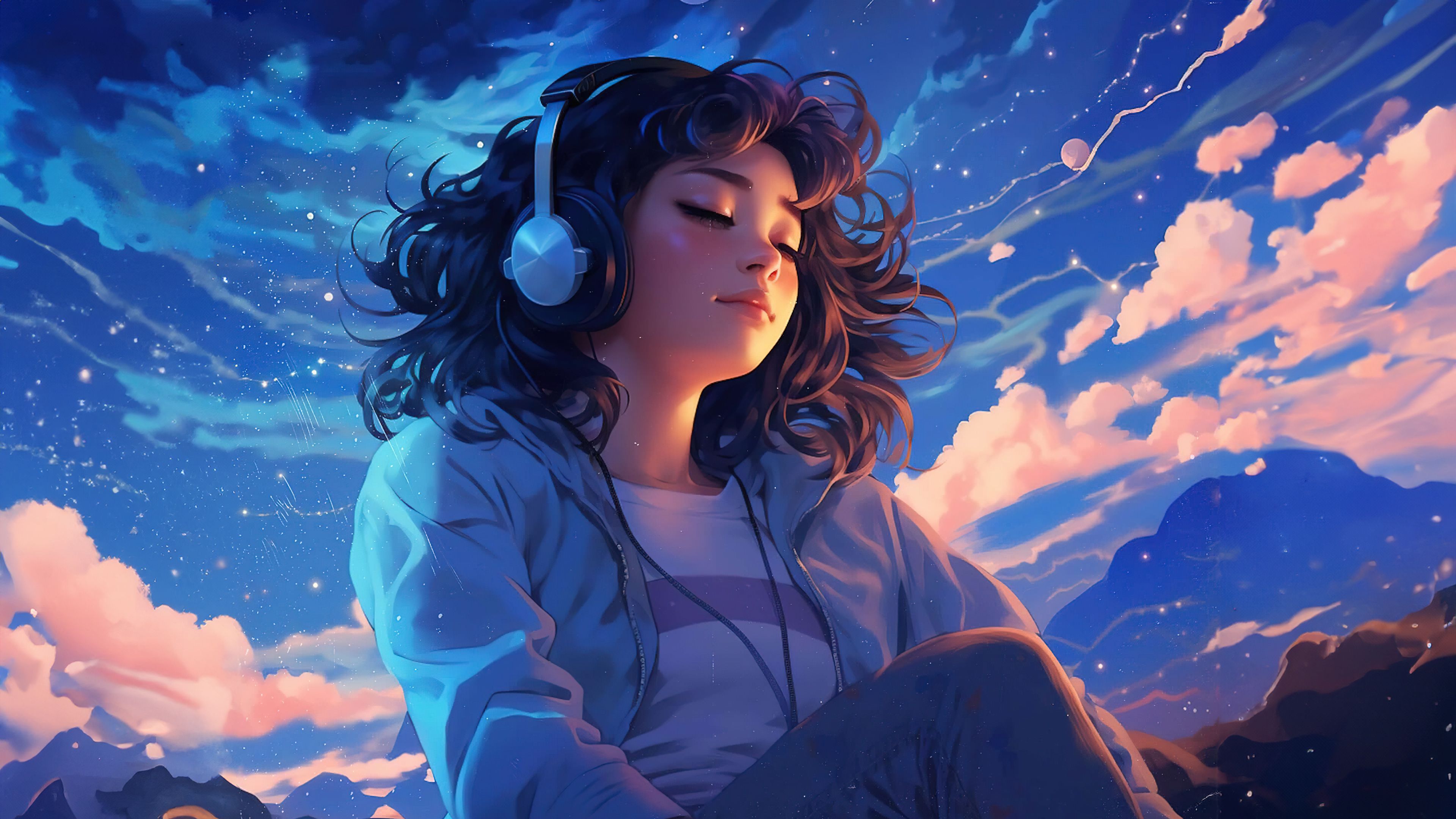 3840x2160 Lofi girl Wallpaper and Background