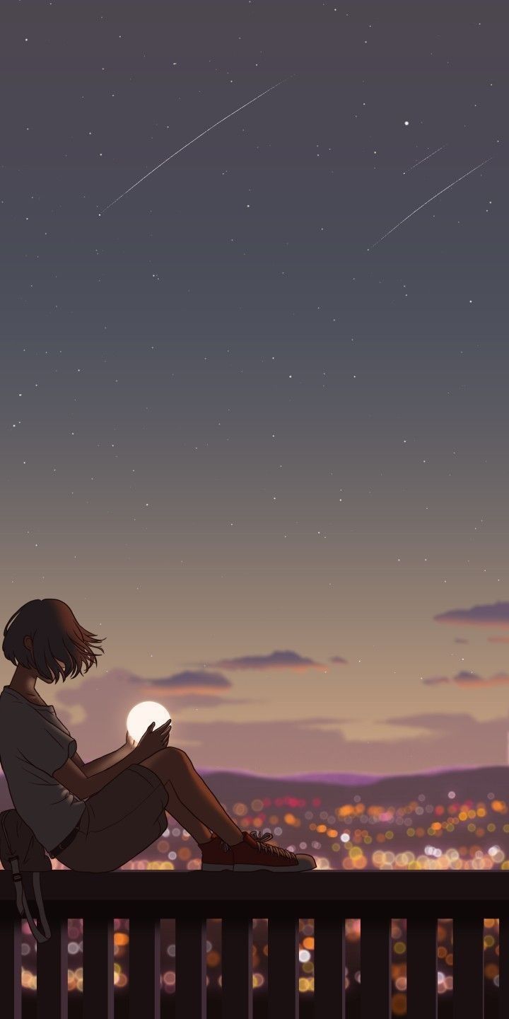 720x1440 Peaceful study lofi anime based