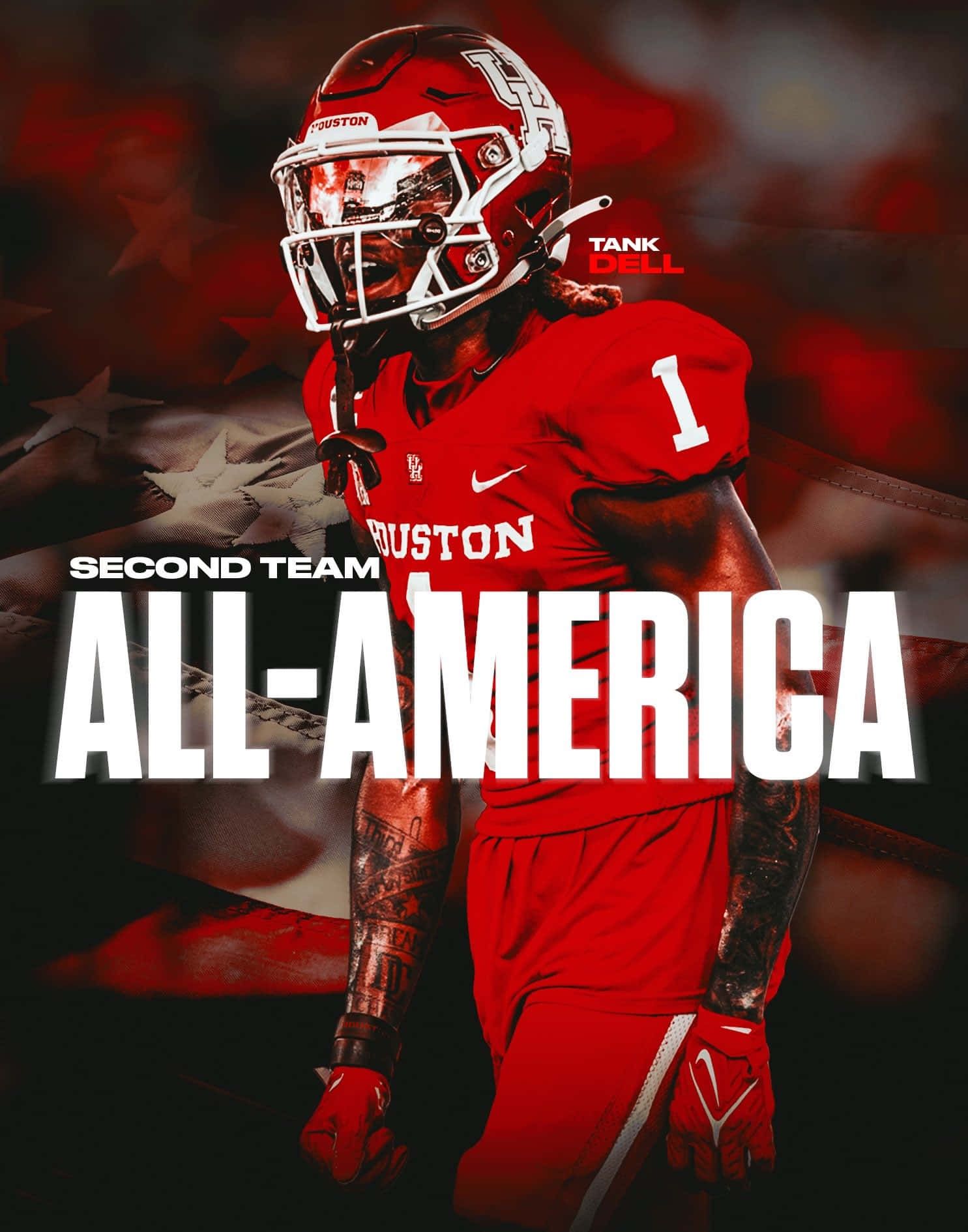 1485x1890 Download Tank Dell Second Team All America Houston Football Wallpaper
