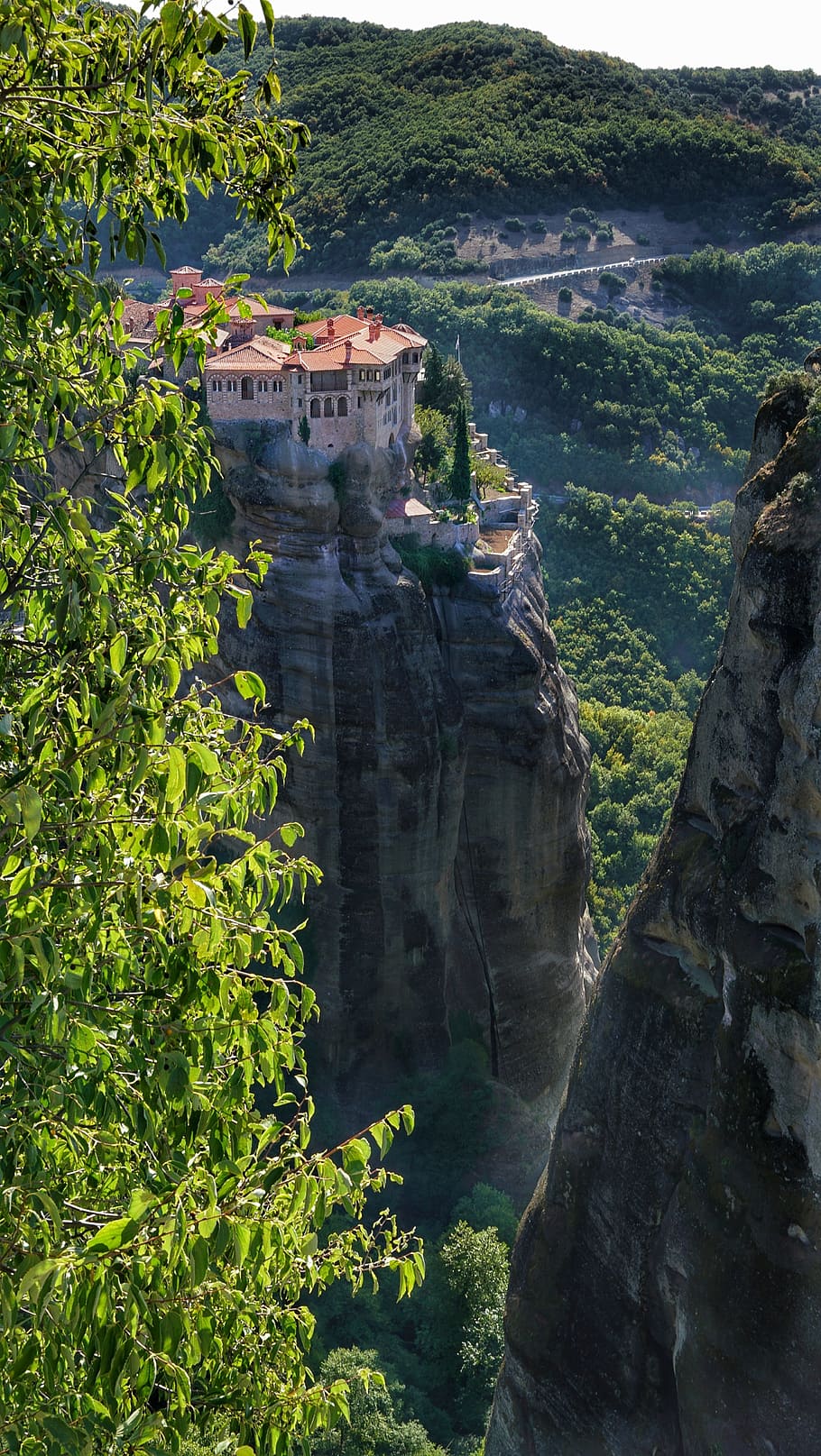910x1615 Greek orthodox monastery 1080P, 2K, 4K, 5K HD wallpaper free download