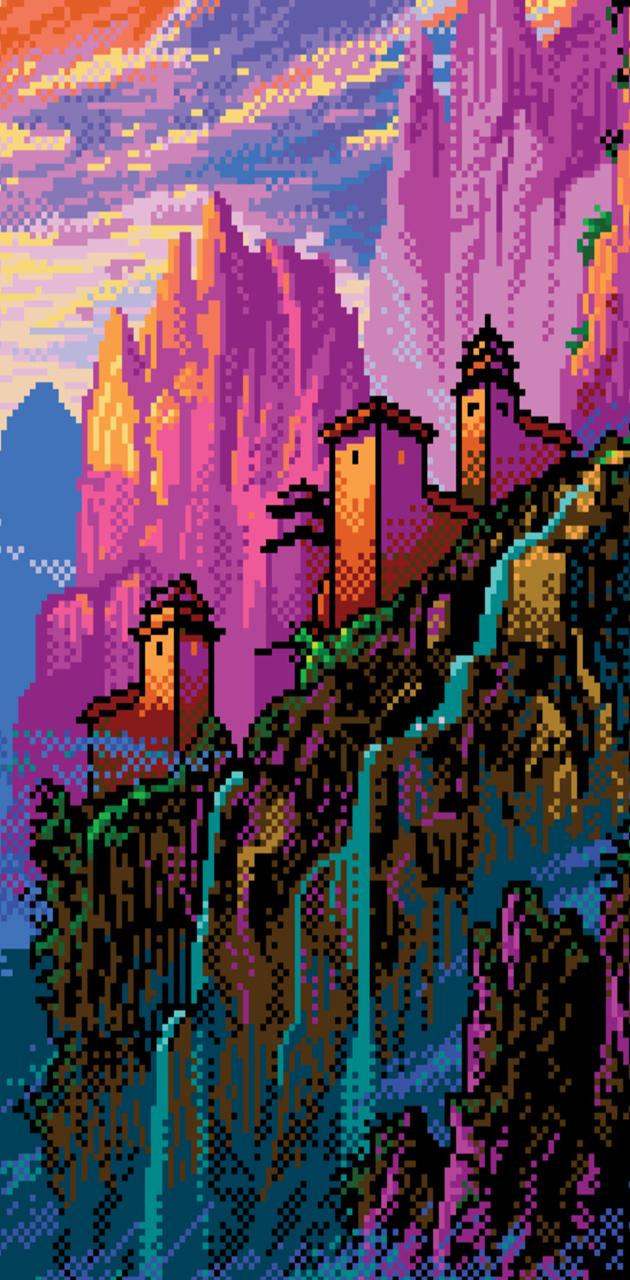 630x1280 Pixel Worlds Wallpaper