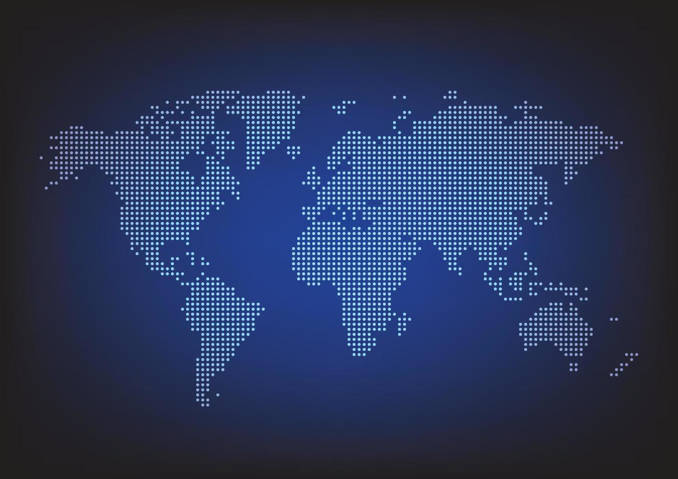 1387x980 Pixel world map technology background