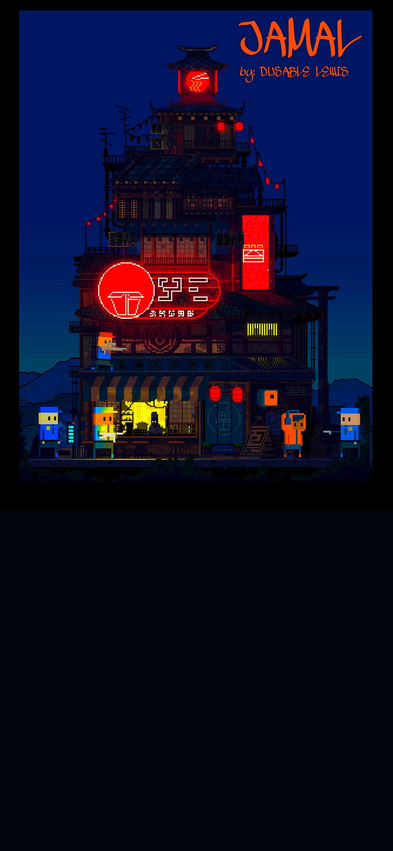 800x1733 Tokyo Jamal -colab, dusable, game, games, pixel art, universe, world, you, HD phone wallpaper