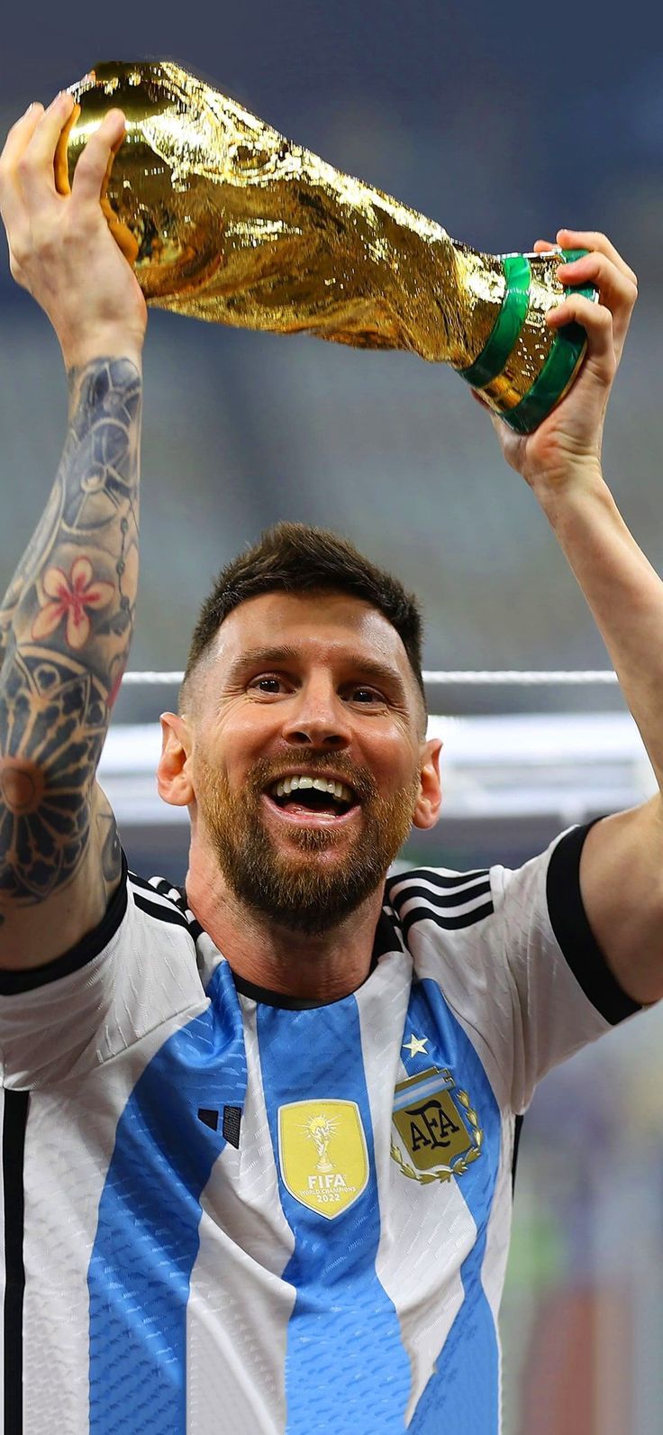 736x1592 Messi World Cup Wallpaper