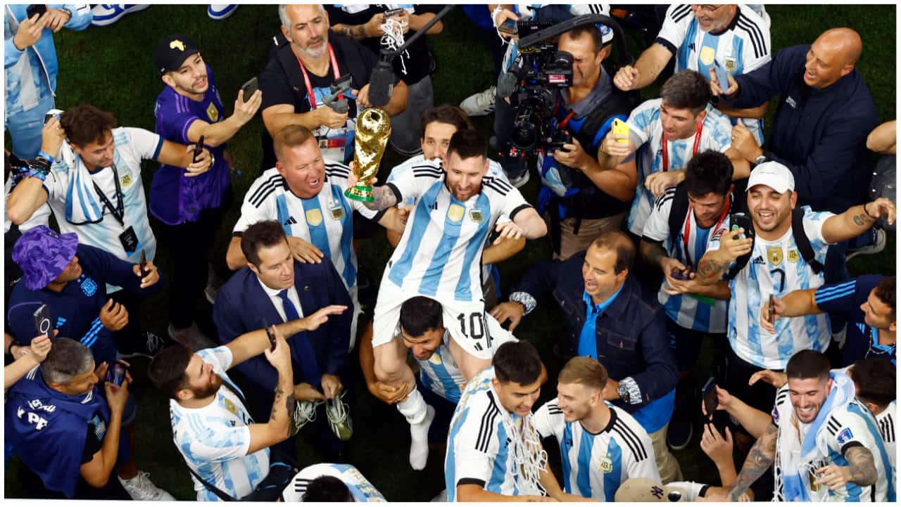 1280x721 In photo: Messi & Co lift World Cup trophy after thrilling final against France