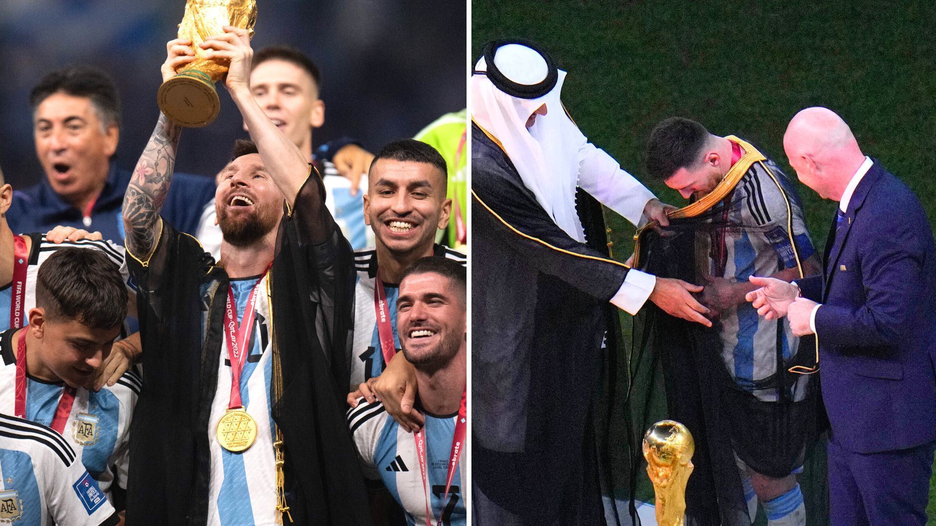 1920x1080 Why did Messi wear a cloak when lifting the World Cup trophy?