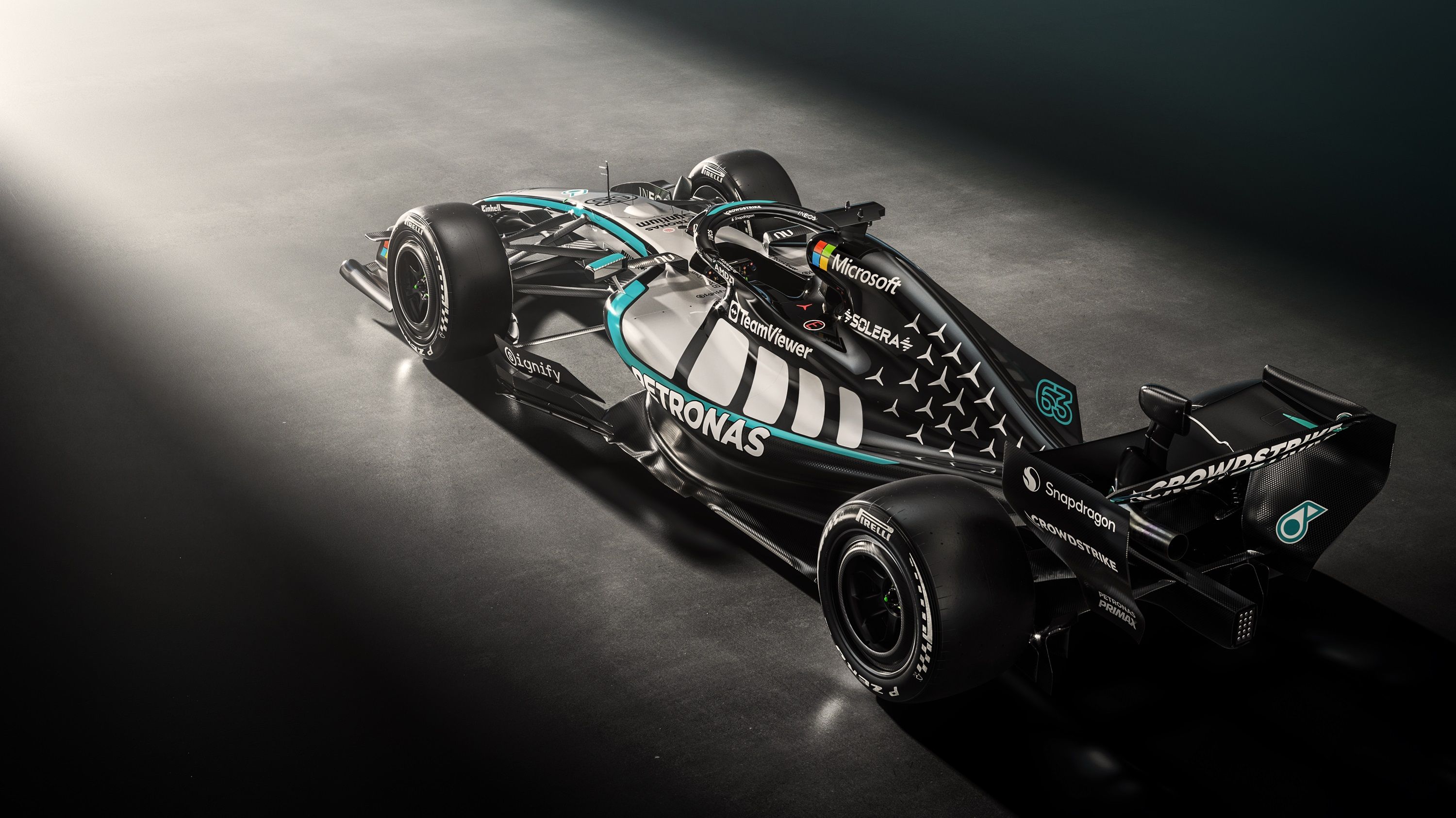 3000x1687 Mercedes W17 Formula 1 Car Launch Photo